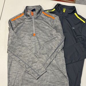 GAP Kids Gray and Black Sweatshirts with Orange and Yellow Accents